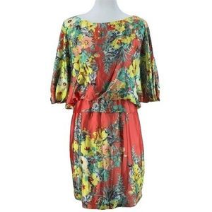 Bisou Bisou Split Sleeve Open Back Medium‎ Dress